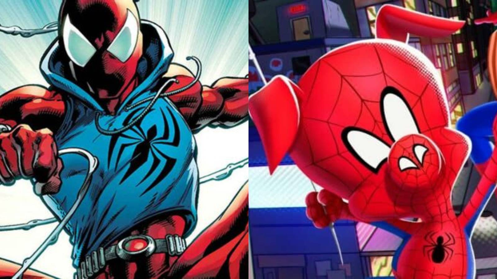 Best Spider-Man who isn't Peter Parker feature split image Ben Reilly and Peter Porker