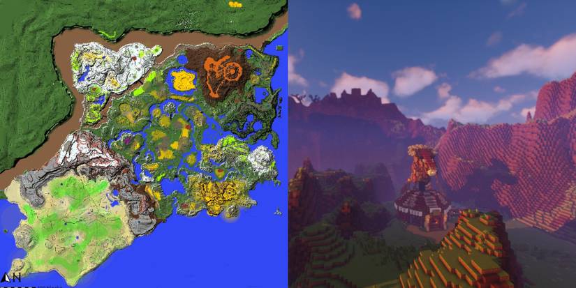 Minecraft Breath of the Wild Hyrule