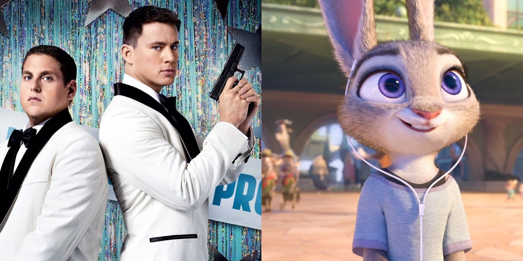 Buddy cop movies feature split image 21 Jump Street and Zootopia