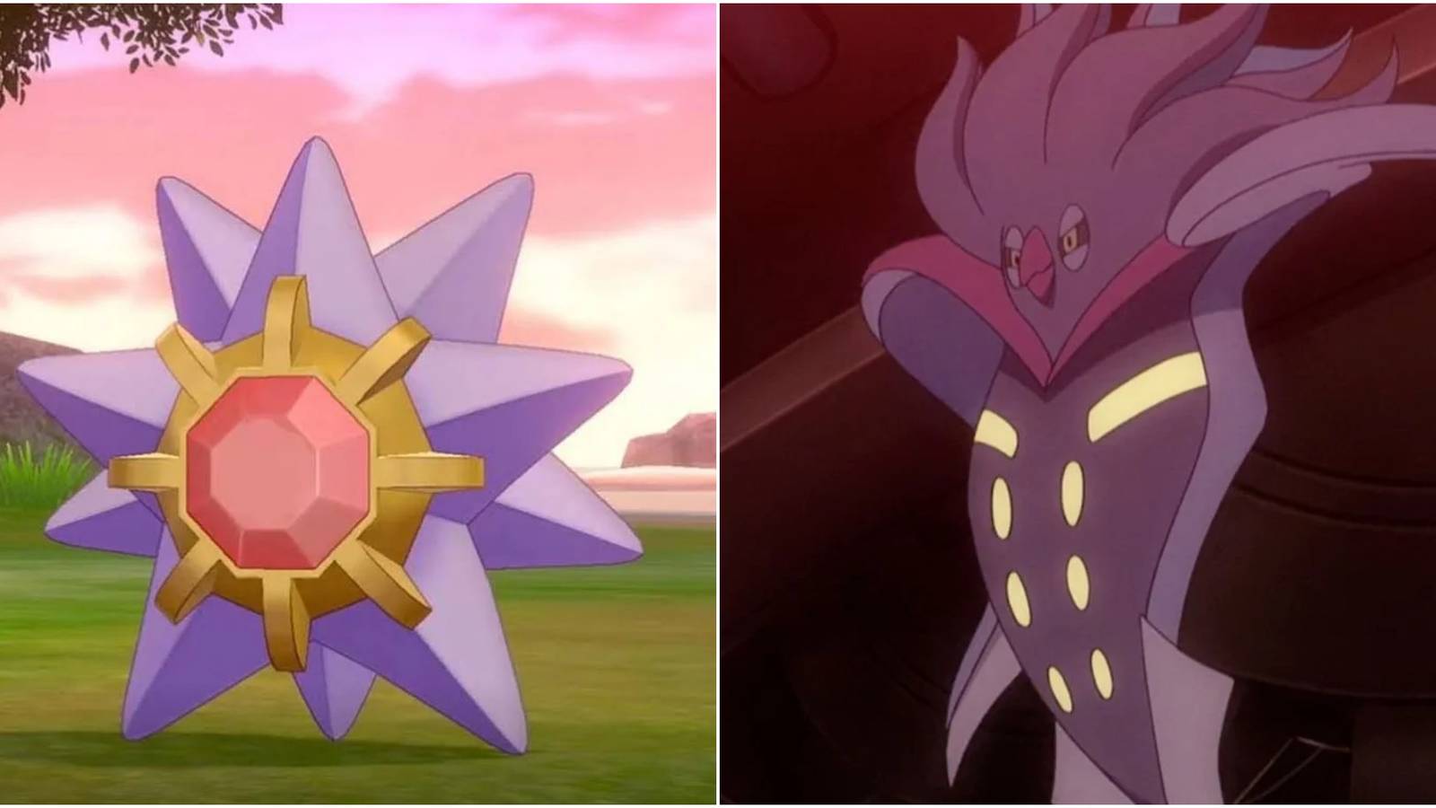 left: starmie, right: malamar
