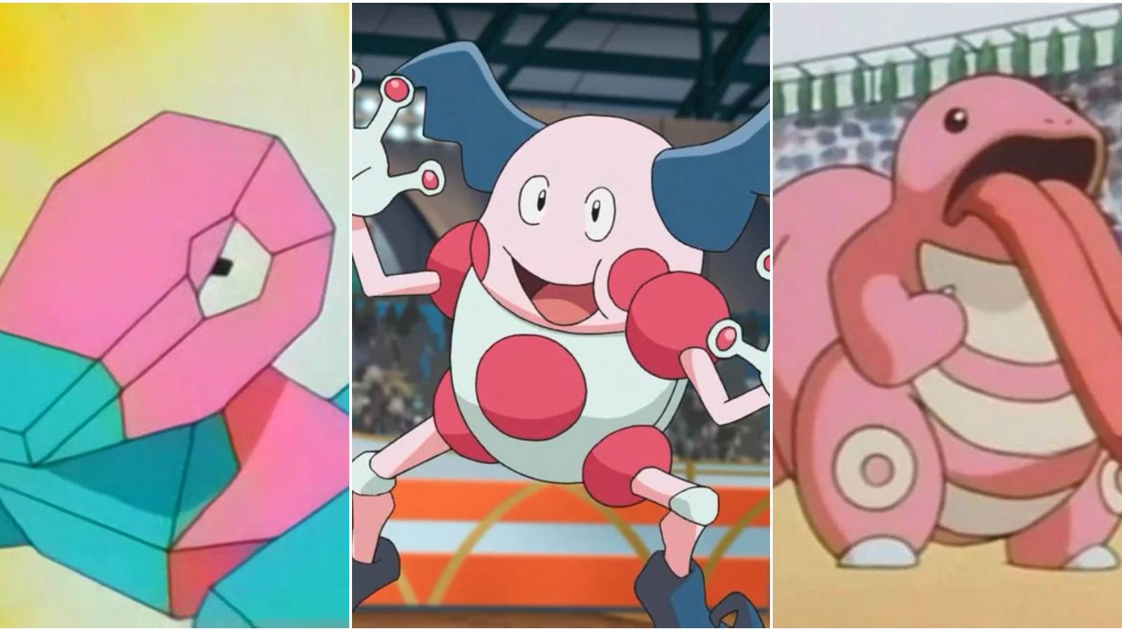 Porygon, Mr. Mime, Lickitung