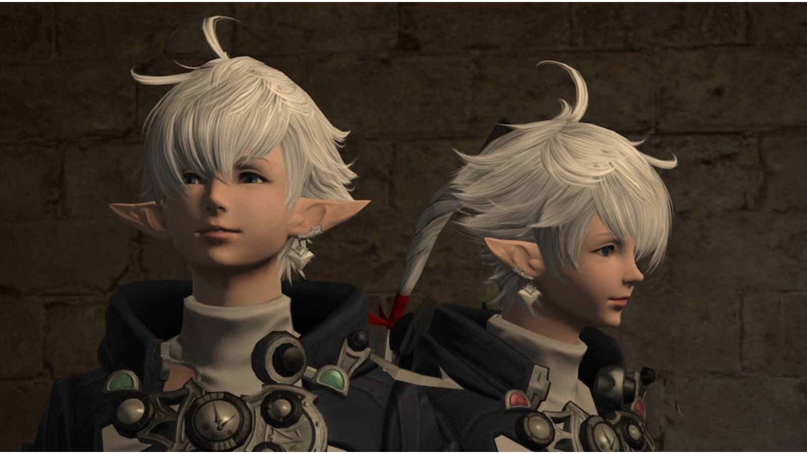 Alisaie and Alphanaud togther.