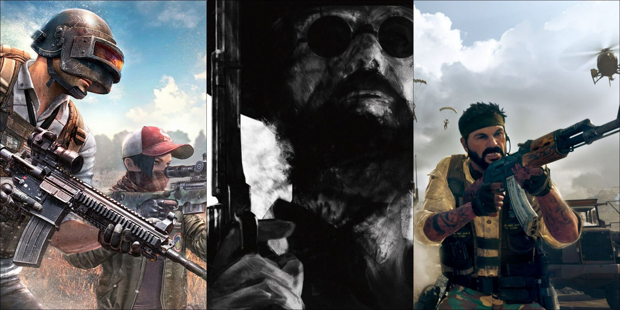 Characters from PUBG: Battlegrounds, Hunt: Showdown, and Call of Duty: Warzone