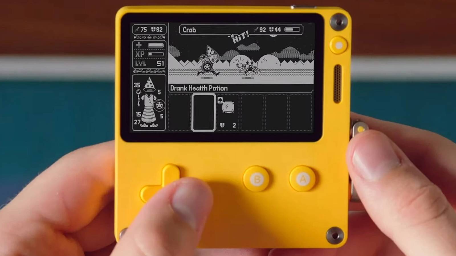 handheld console playdate crank