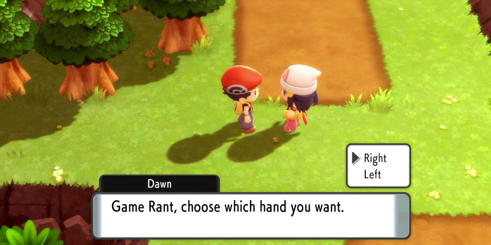 Pokemon Brilliant Diamond & Shining Pearl Should You Choose Dawns Left or Right Hand