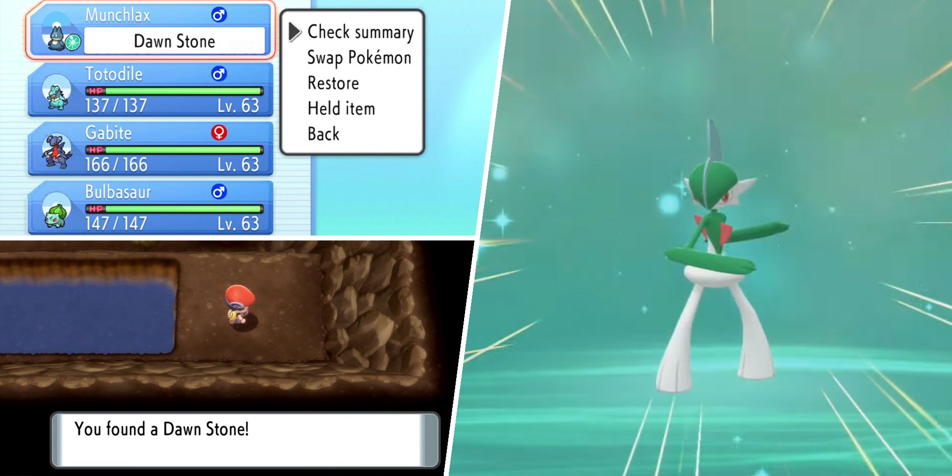 Pokemon Brilliant Diamond & Shining Pearl: How to Find Dawn Stones (& Every  Pokemon They Evolve)