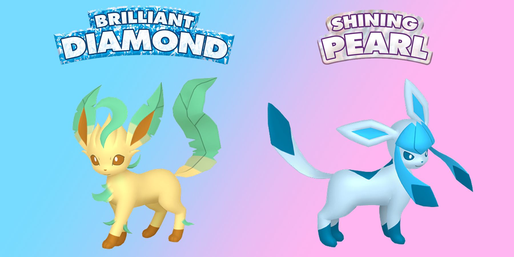 pokemon brilliant diamond shining pearl leafon glaceon