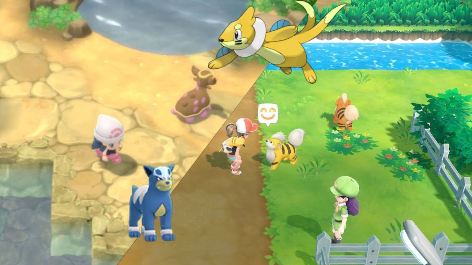 pokemon brilliant diamond shining pearl shiny overworld pokemon let's go series grand underground diglett rush