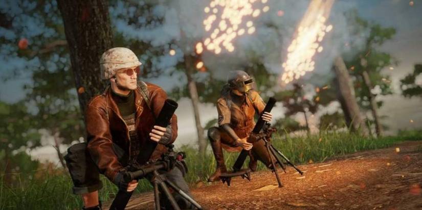 pubg plays using mortars 