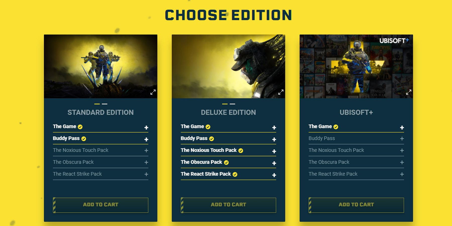 The different versions of Rainbow Six Extraction that are available to players.