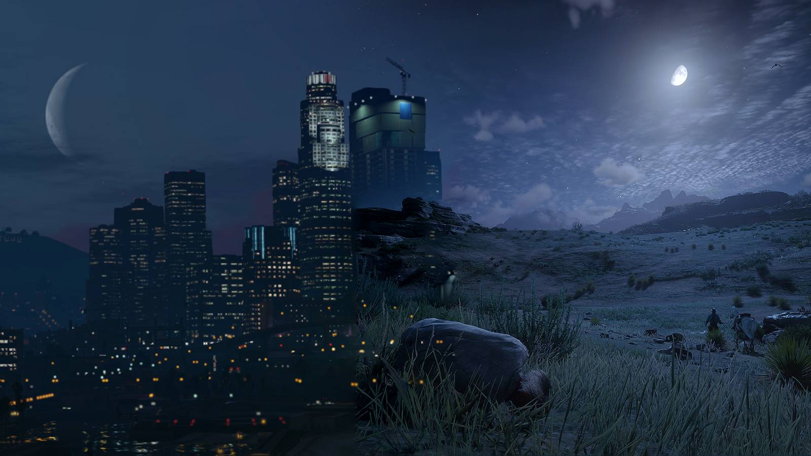 red-dead-redemption-2-night-sky-grand-theft-auto-5