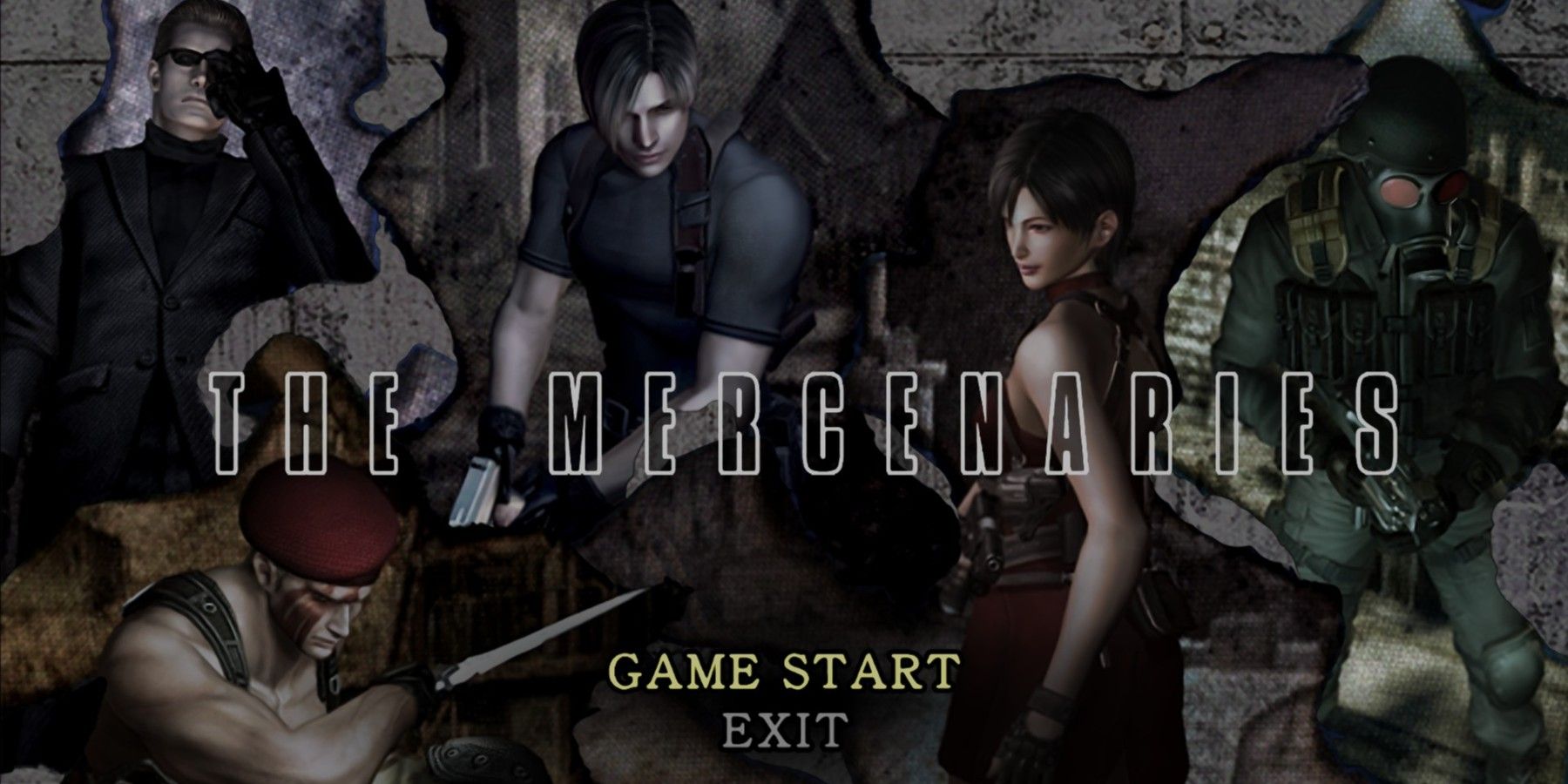 resident evil 4 mercenaries menu screen