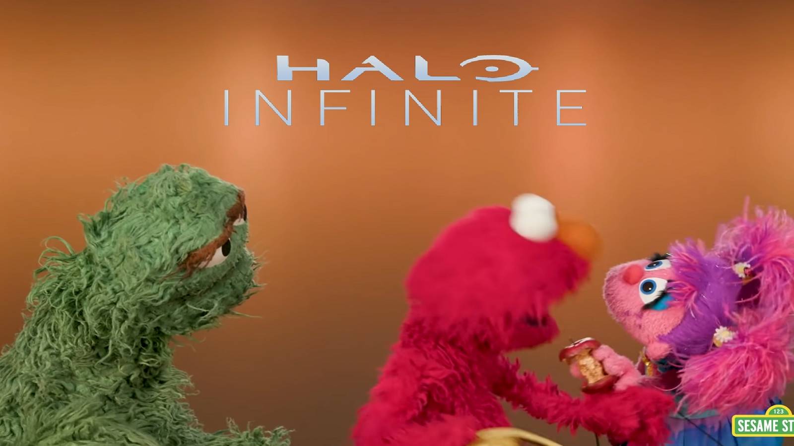 sesame street with halo infinite logo