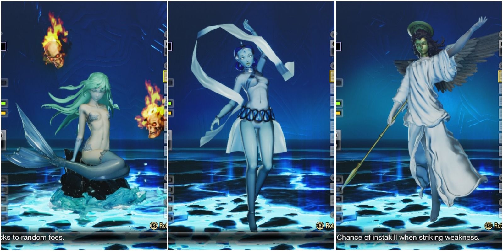 shin megami tensei 5 mermaid, apsaras, and angel