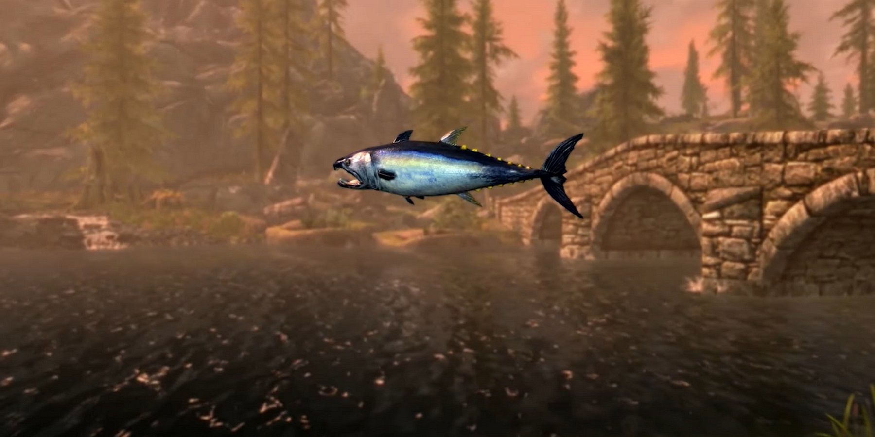 Can you beat Skyrim with only a fishing rod? 