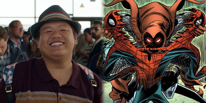 A split image depicts Ned Leeds in the MCU and Hobgoblin fighting Spider-Man in Marvel comics
