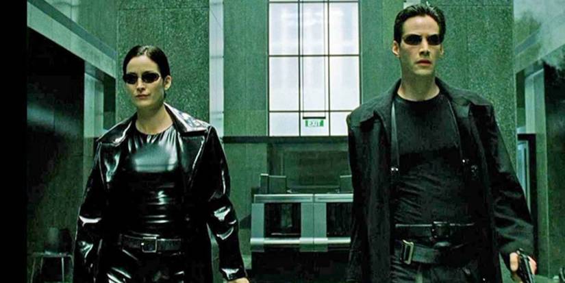 the matrix lobby scene