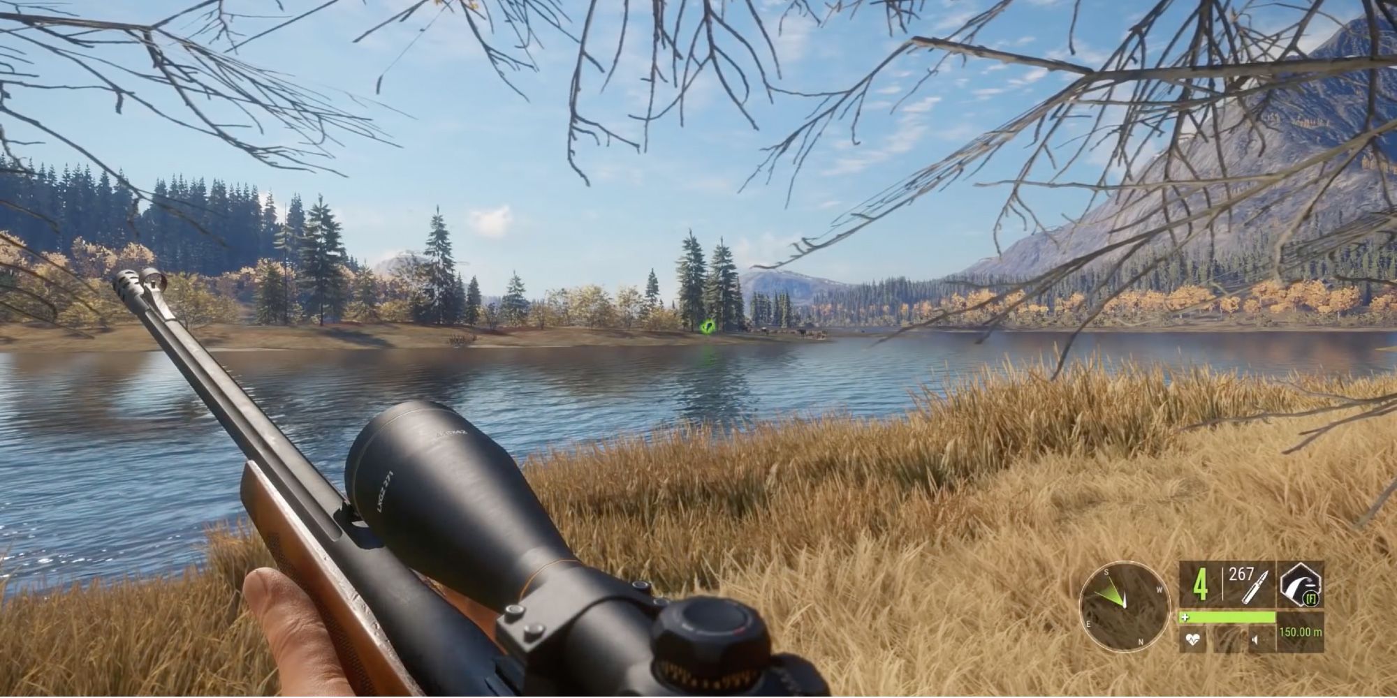 theHunter_ Call of the Wild - Player hunting by the river bank