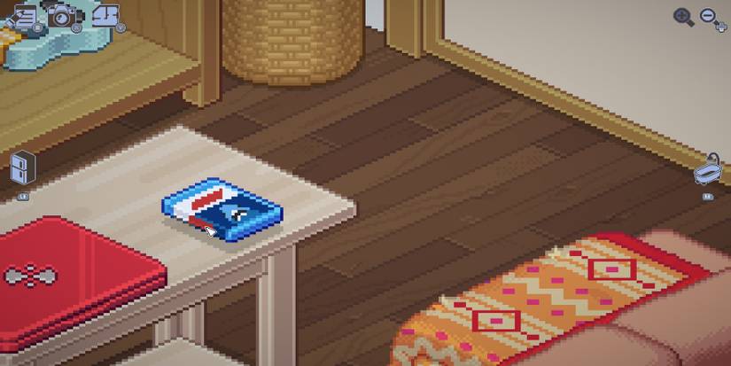 Jaws on a table in Unpacking