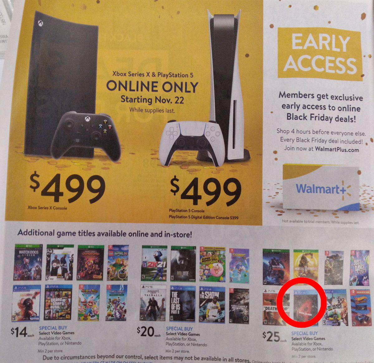 walmart black friday ad back 4 blood