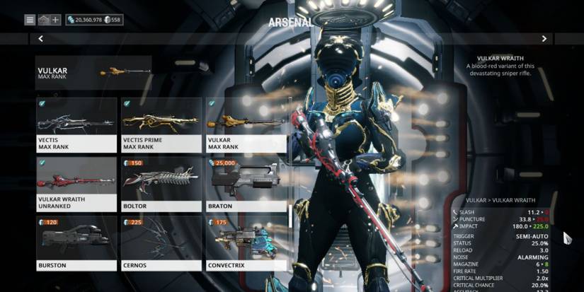 warframe vulkar wraith