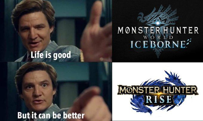 wonder woman 1984 monster hunter rise meme