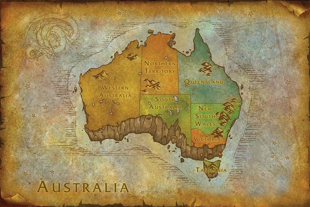 wow map australia outland