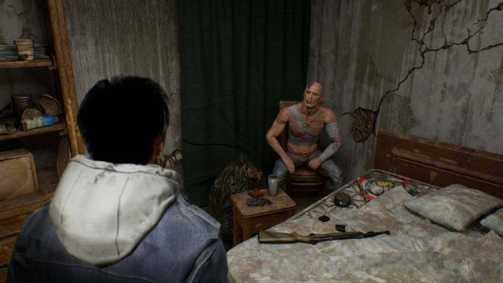 wronged us bandage man gun