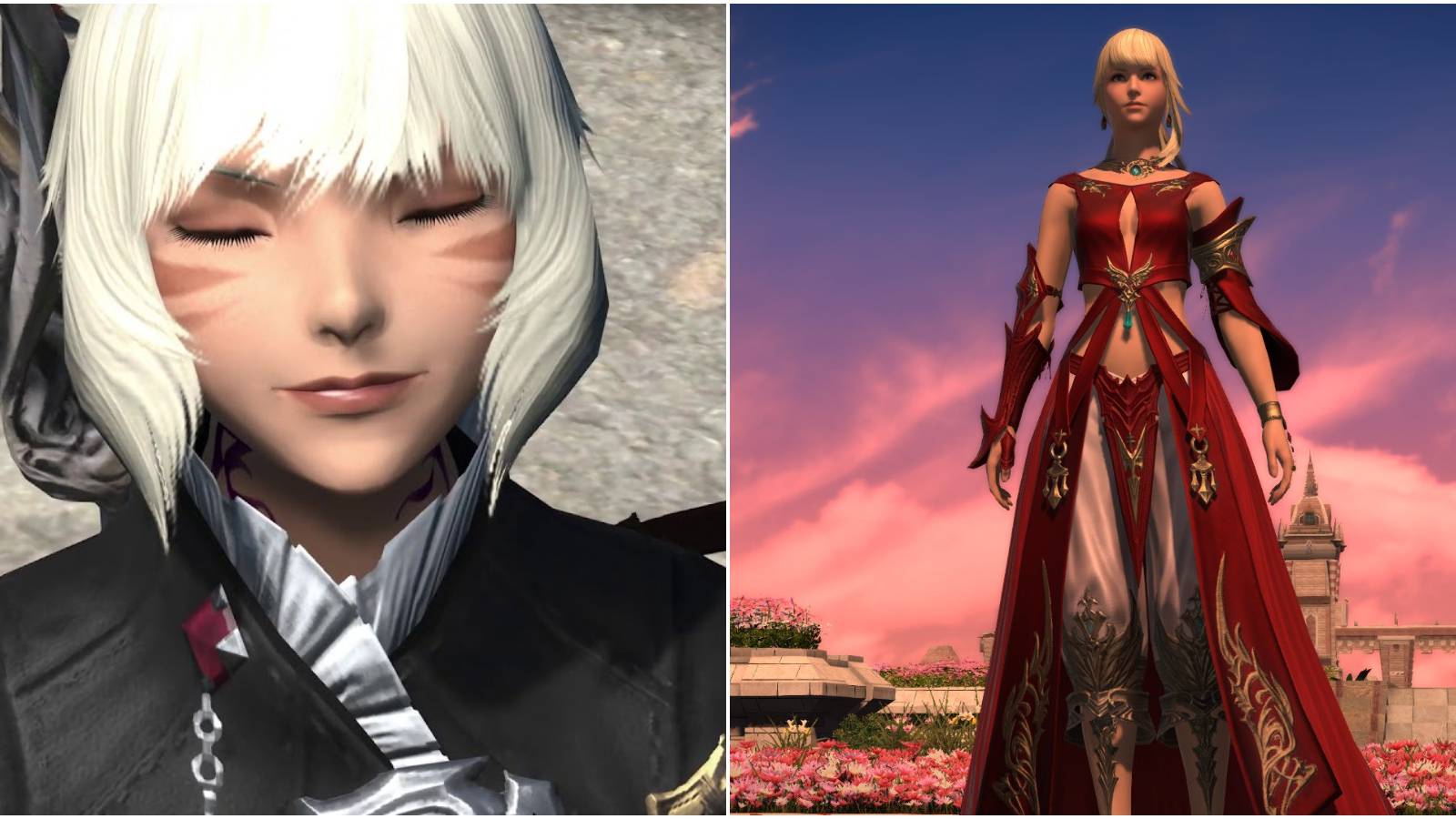 Split image of Y'shtola and Lyse.