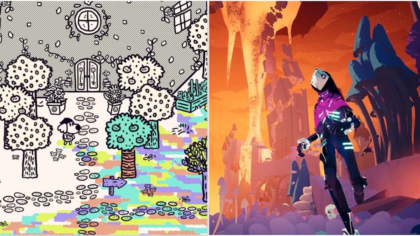 Painting the world in Chicory and Rei from Solar Ash