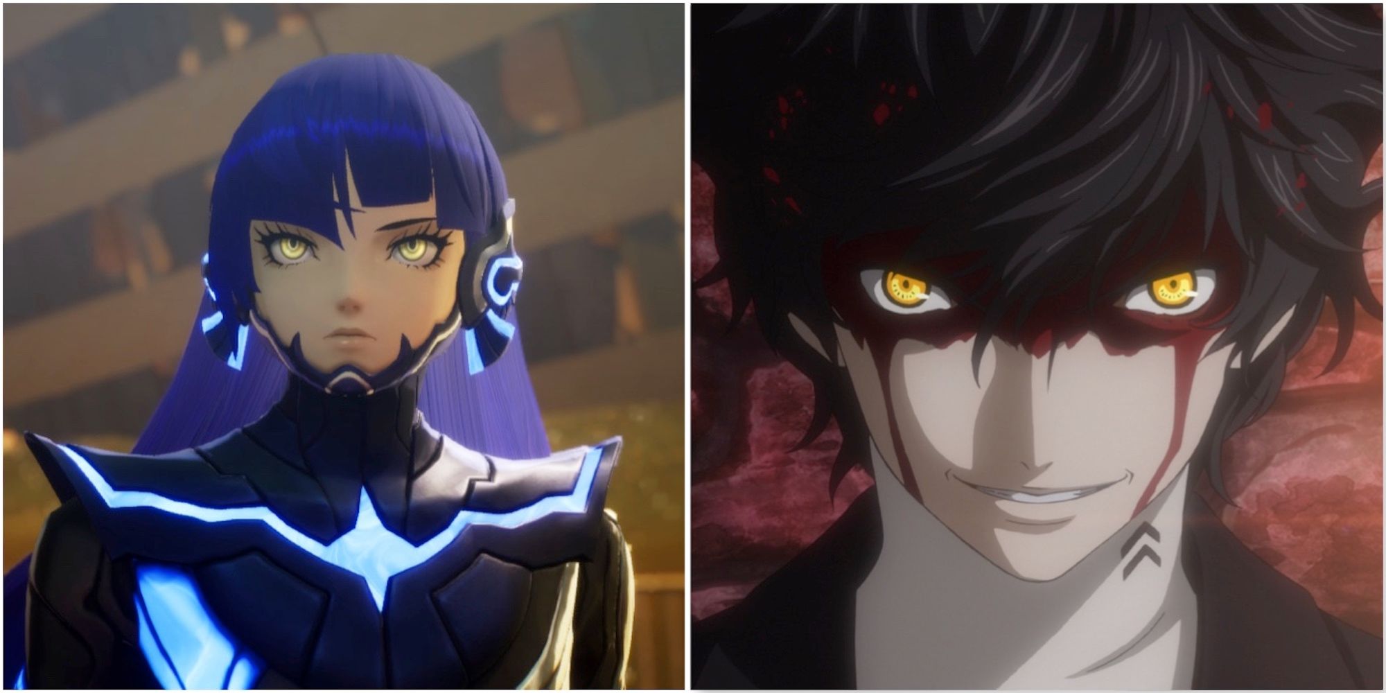 The main characters from Shin Megami Tensei 5 and Persona 5