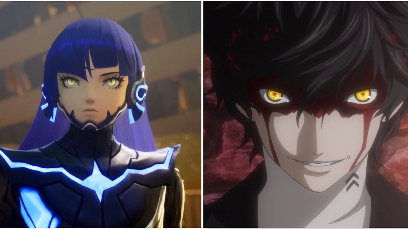 The main characters from Shin Megami Tensei 5 and Persona 5