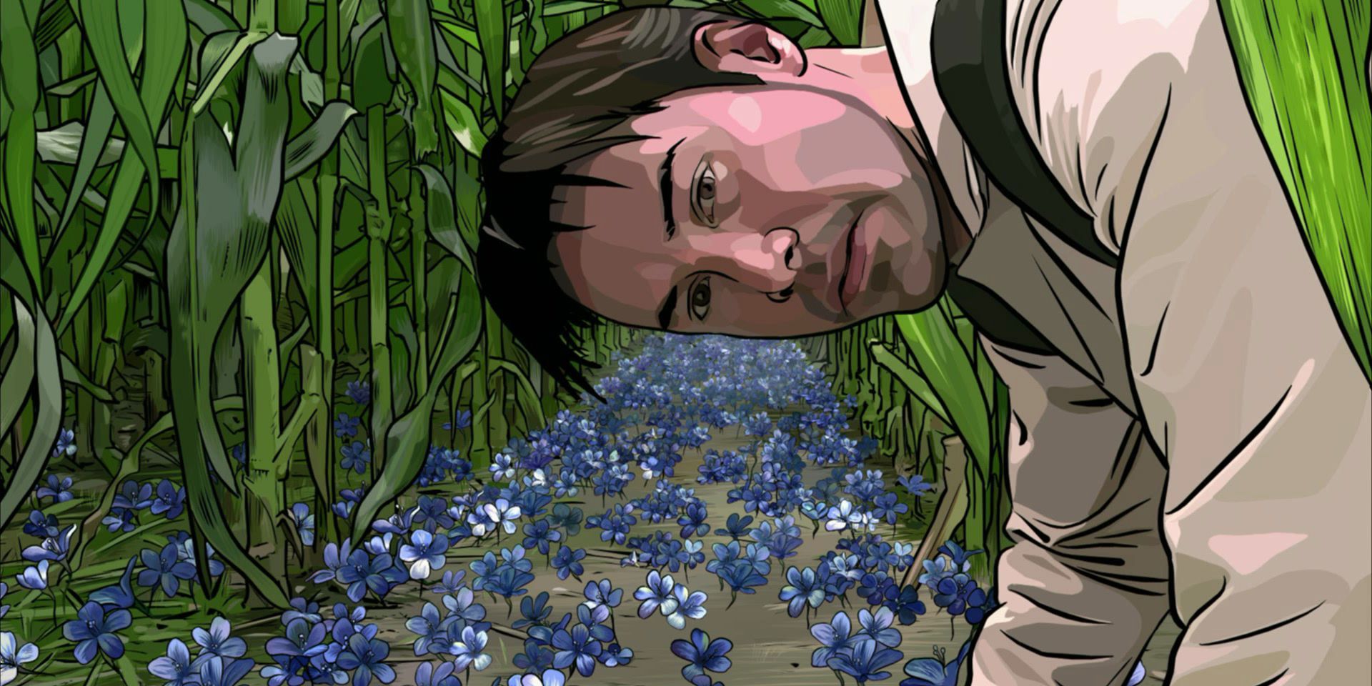 Bob Arctor from A Scanner Darkly near Substance D