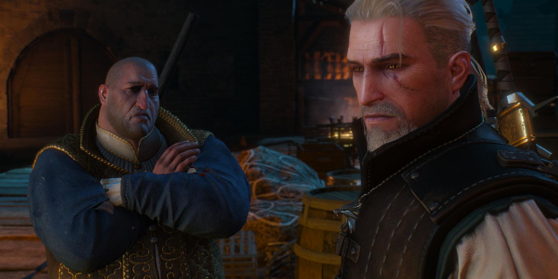 Redanian master spy Dijkstra and witcher Geralt