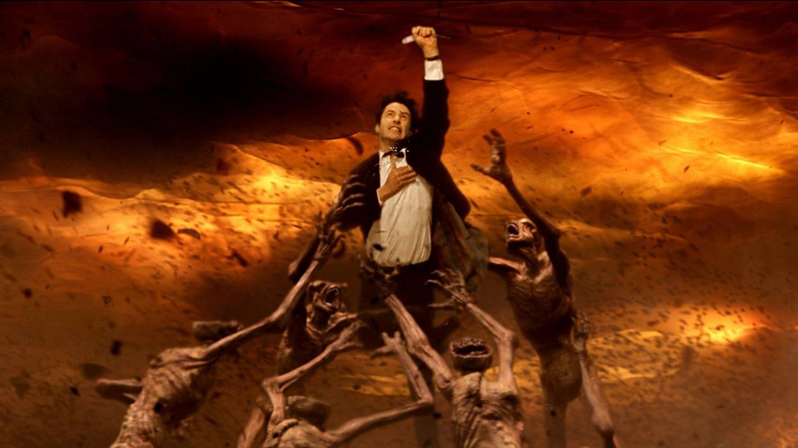 Reeves as John Constantine in hell