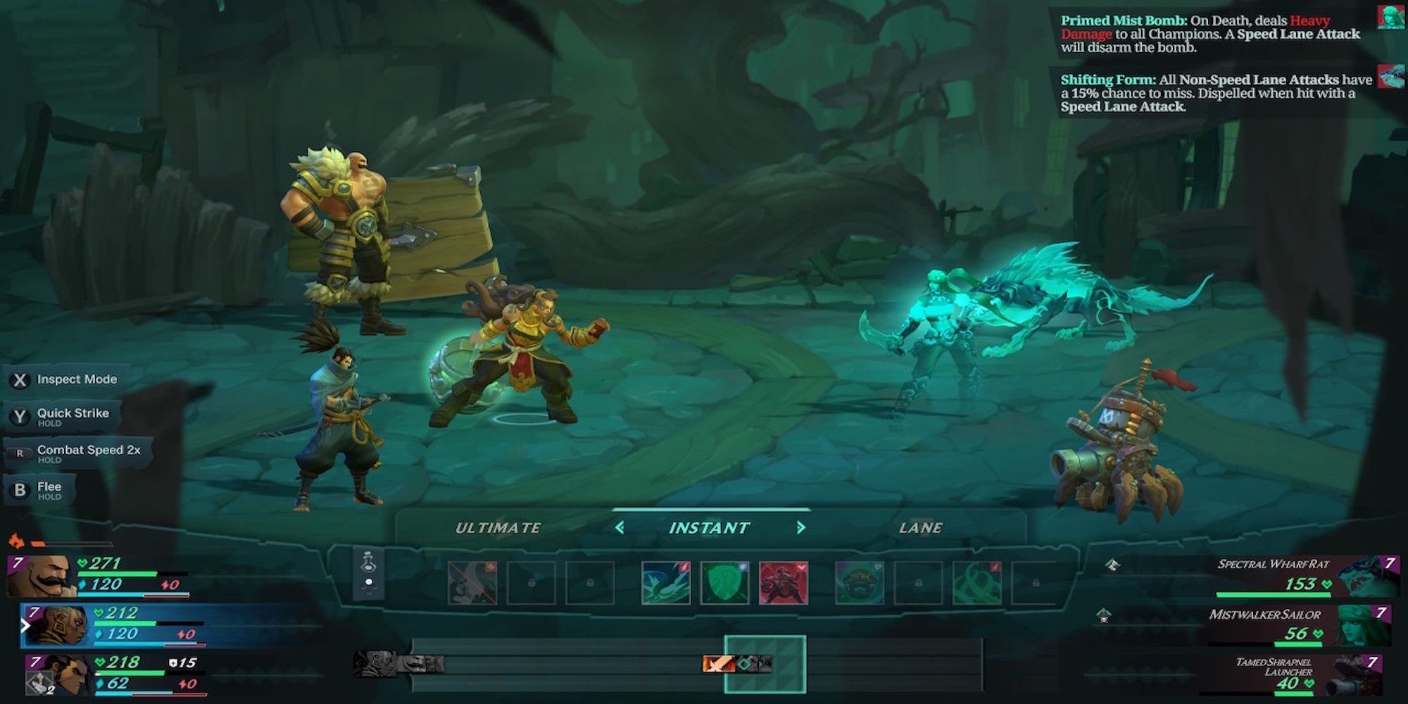 Fighting a battle in Ruined King: A League Of Legends Story 
