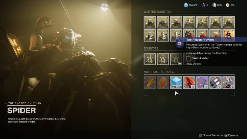 Destiny 2 Dawning 2021: How to Complete The Pigeon Provides Quest