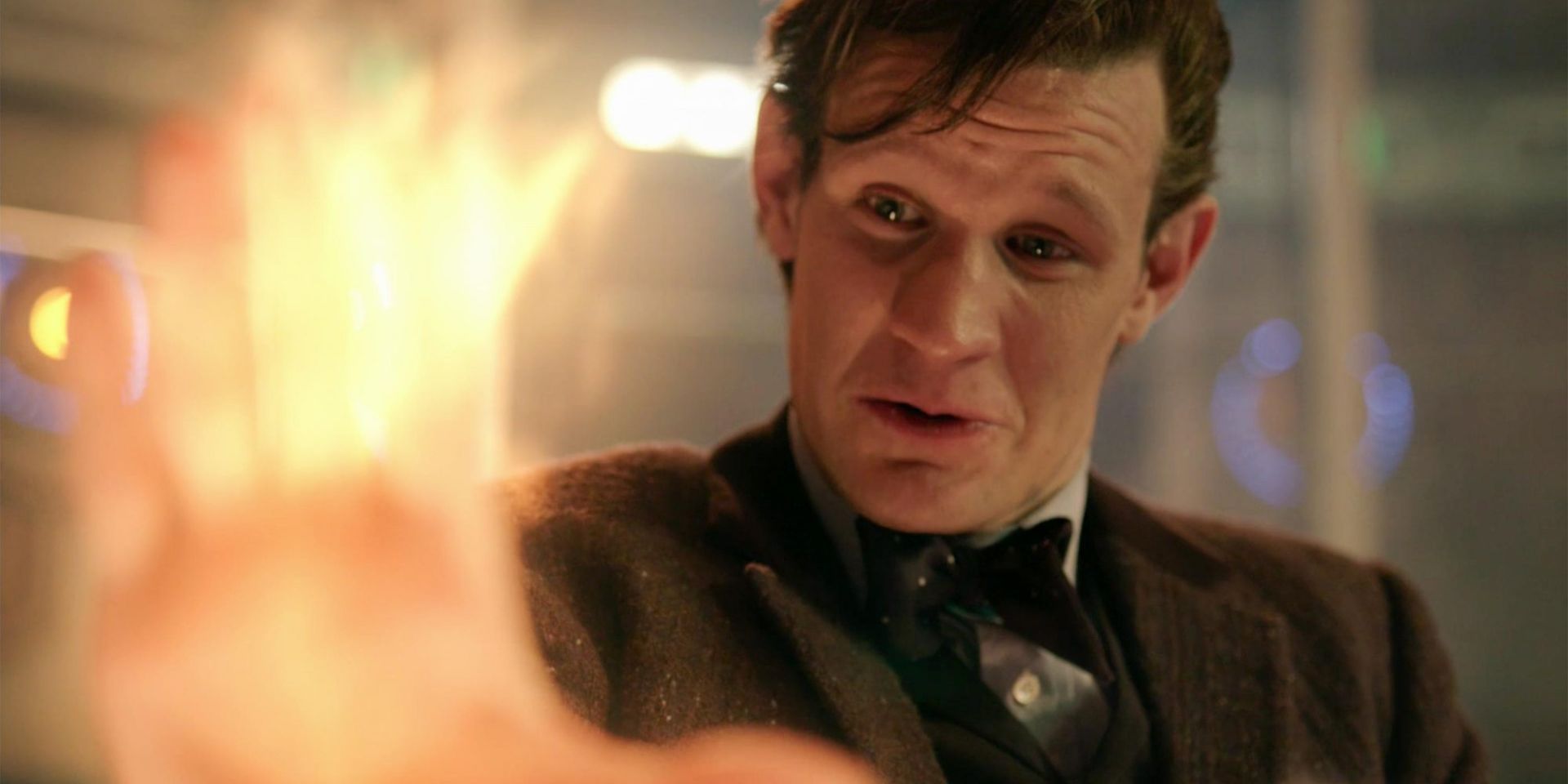 Matt Smith as the Doctor regenerating