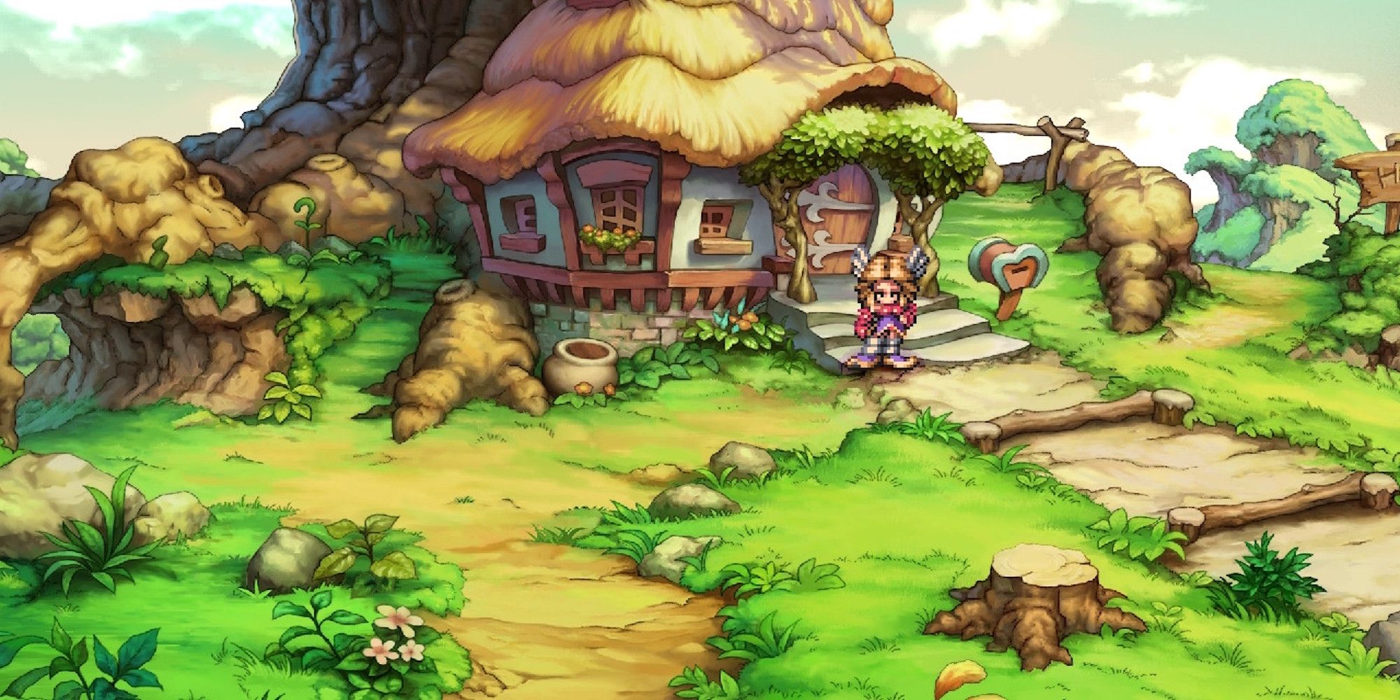 Exploring the world in Legend of Mana
