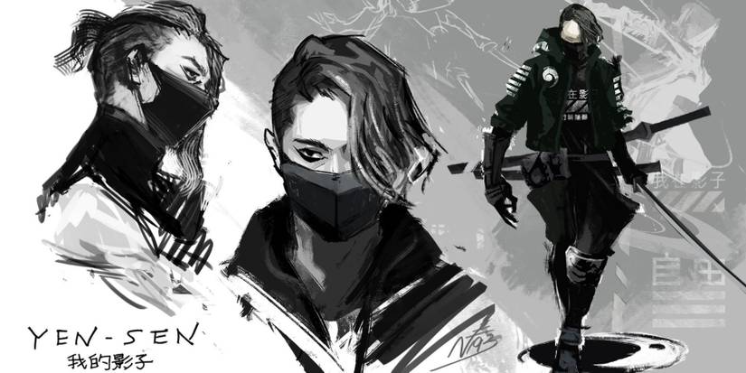 Gungrave G.O.R.E. Yen-Sen Concept Art