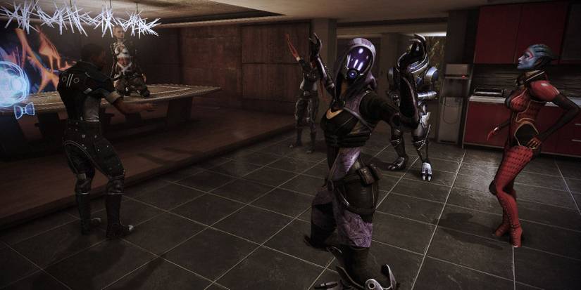 Tali and Samara dancing.