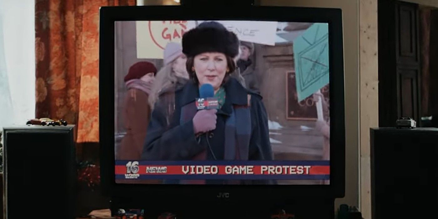 8-Bit Christmas protest on TV