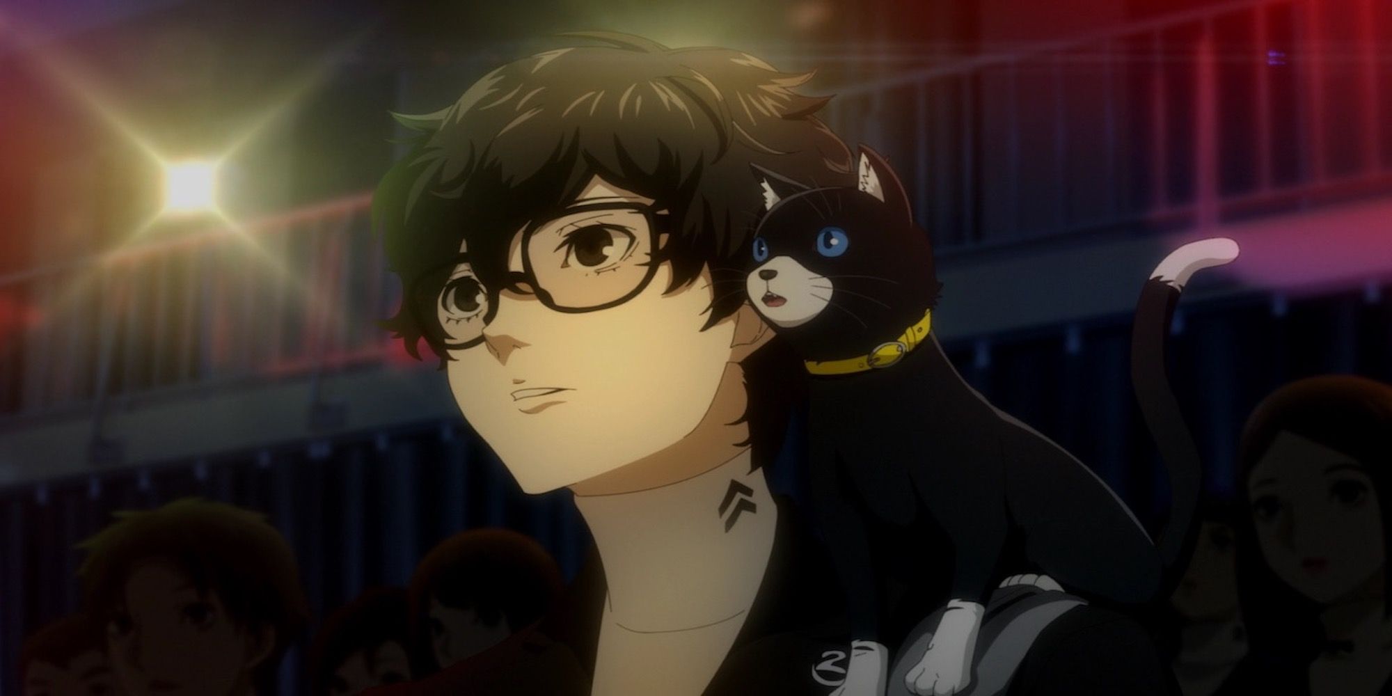 The main character and Morgana from Persona 5
