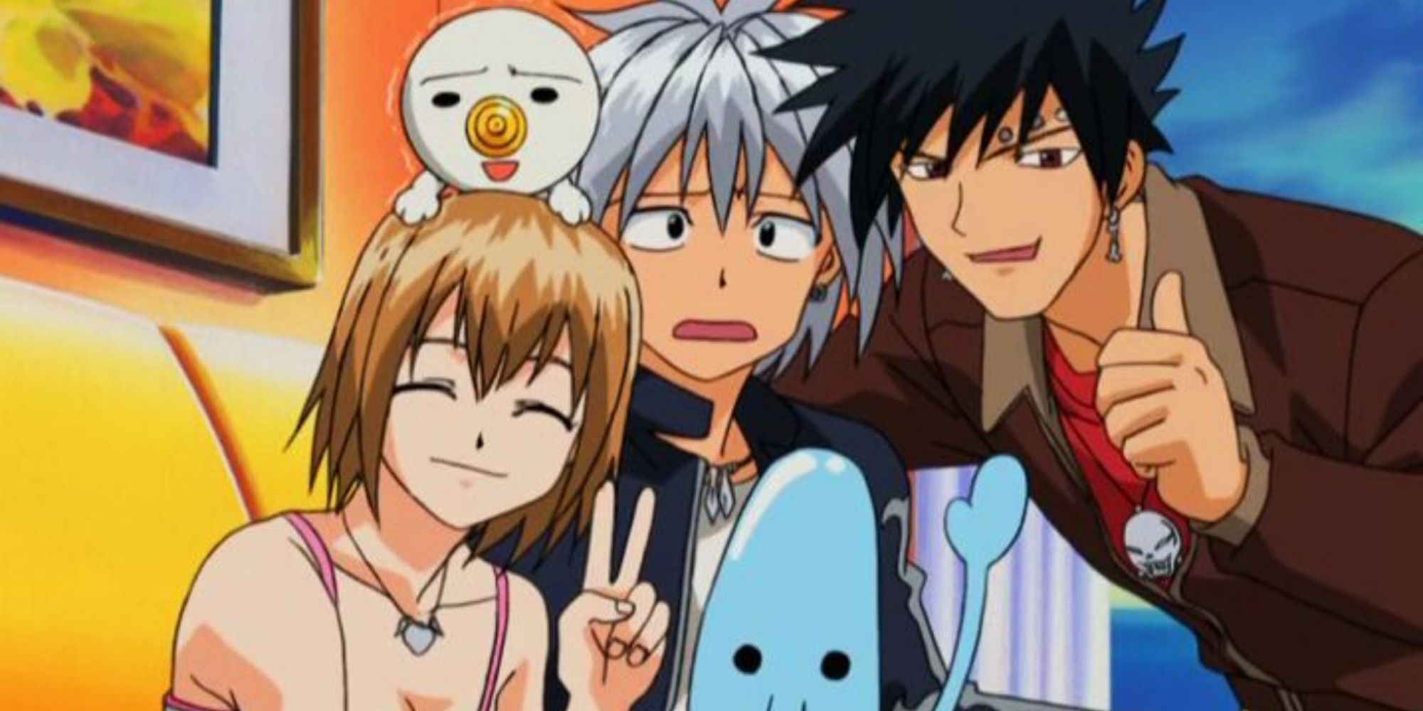 A scene featuring characters from Rave Master