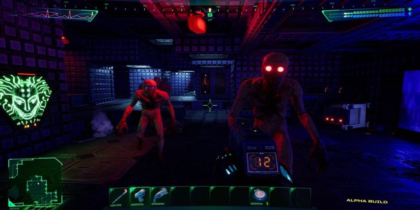 Fighting enemies in the System Shock Remake