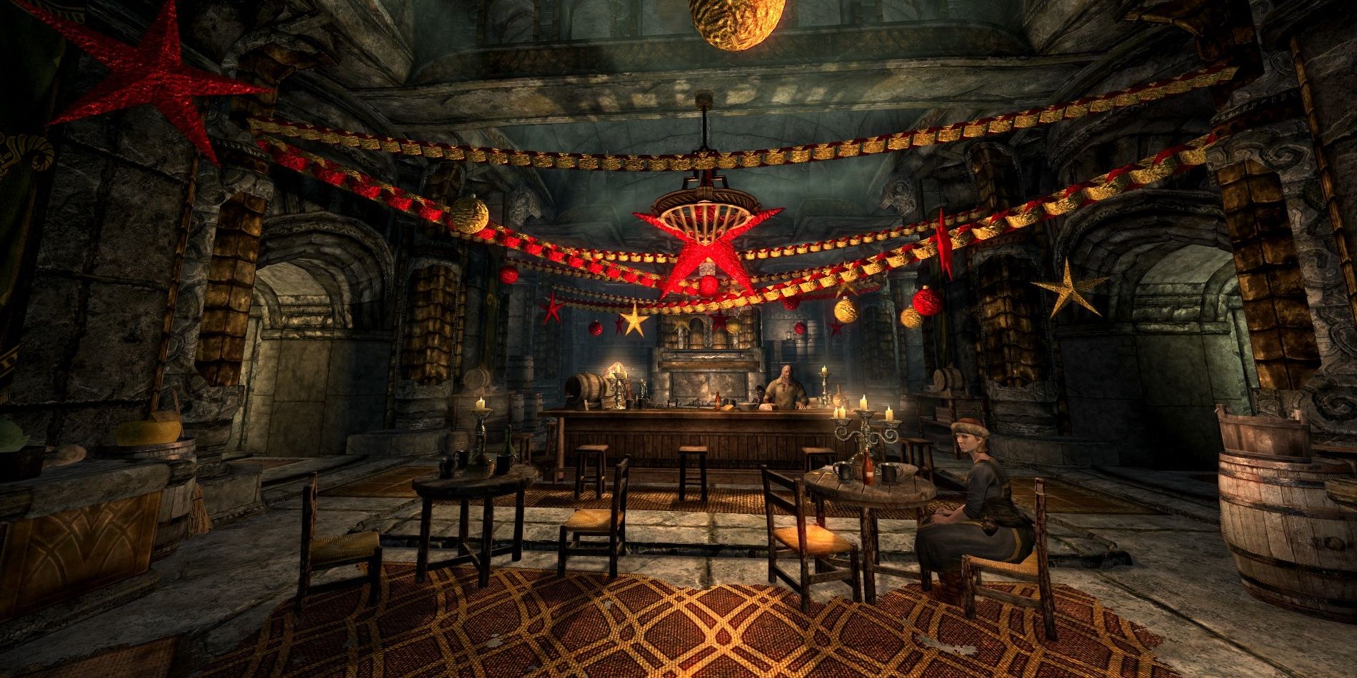 A Festive Christmas Decorations Added To Inns In Skyrim