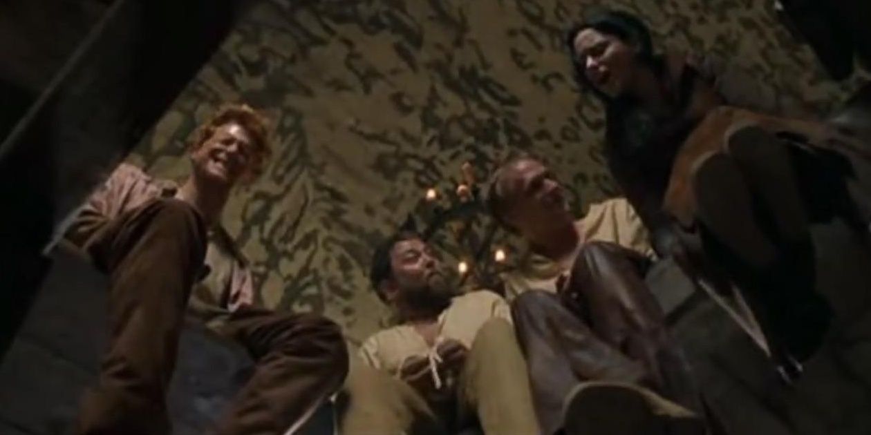 Wat, Roland, Geoff, and Kate in A Knight's Tale