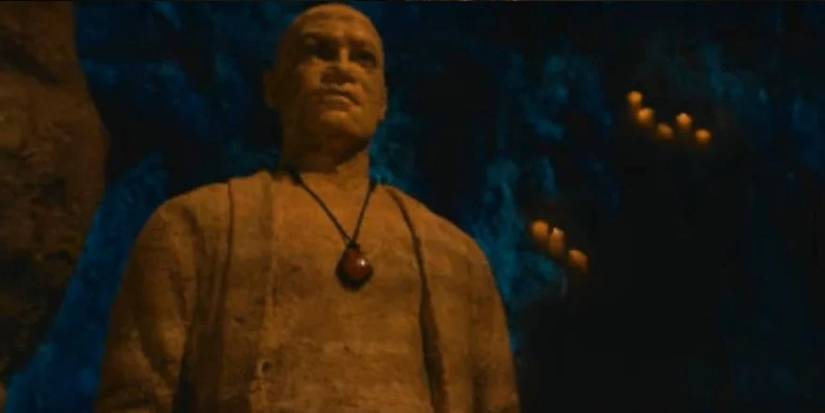 A statue of Morpheus in Matrix Resurrections