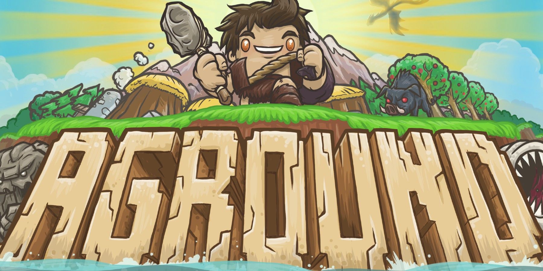 Aground title screen