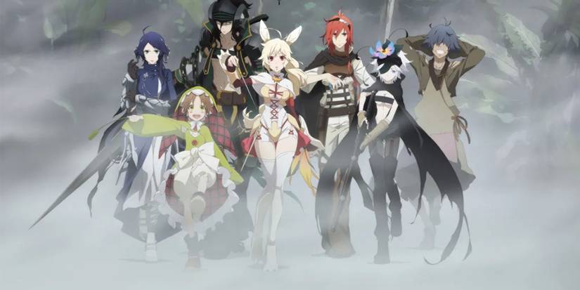 All Seven Heroes Walking Toward The Camera In Rokka Braves Of The Six Flowers